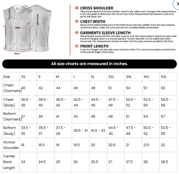 Cruze Motorcycle Leather Vest