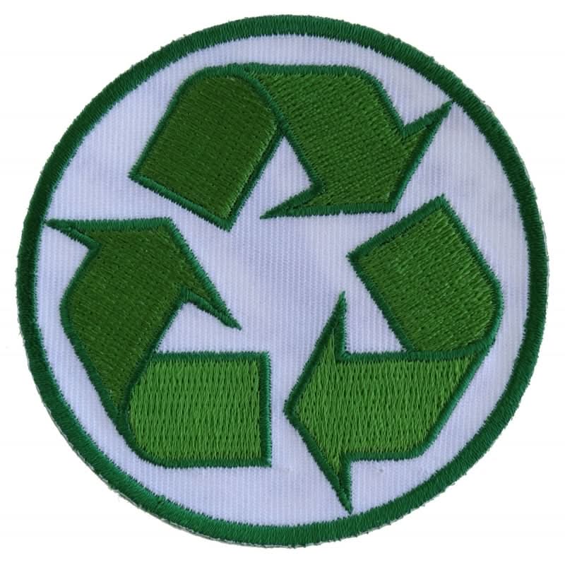 P543 Recycle Sign Novelty Iron on Patch