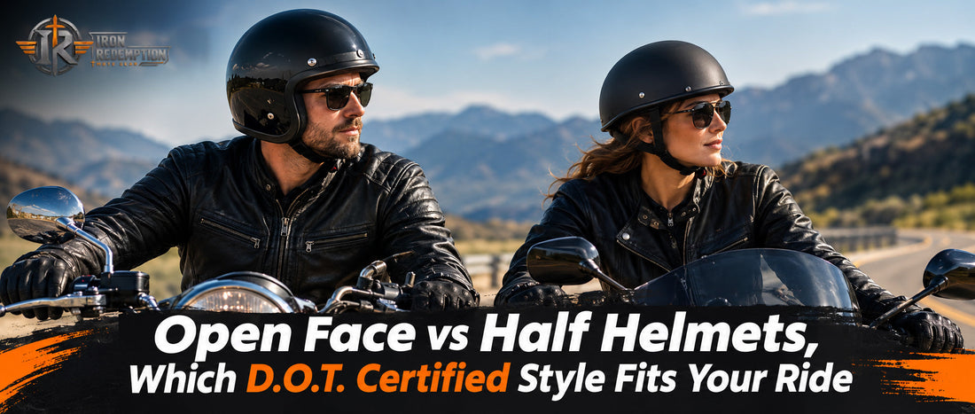 Open Face vs Half Helmets