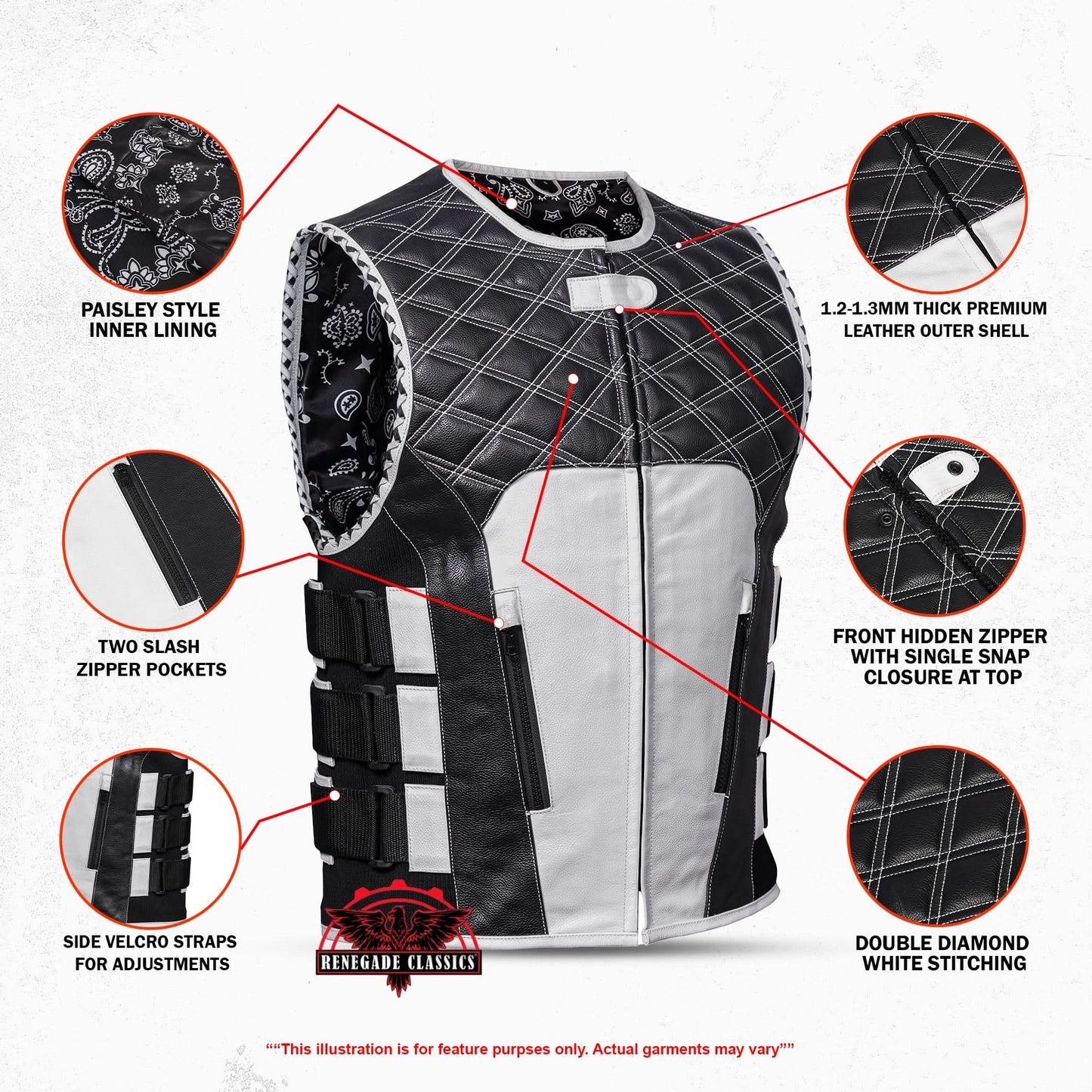 Striden Men's Leather Vest