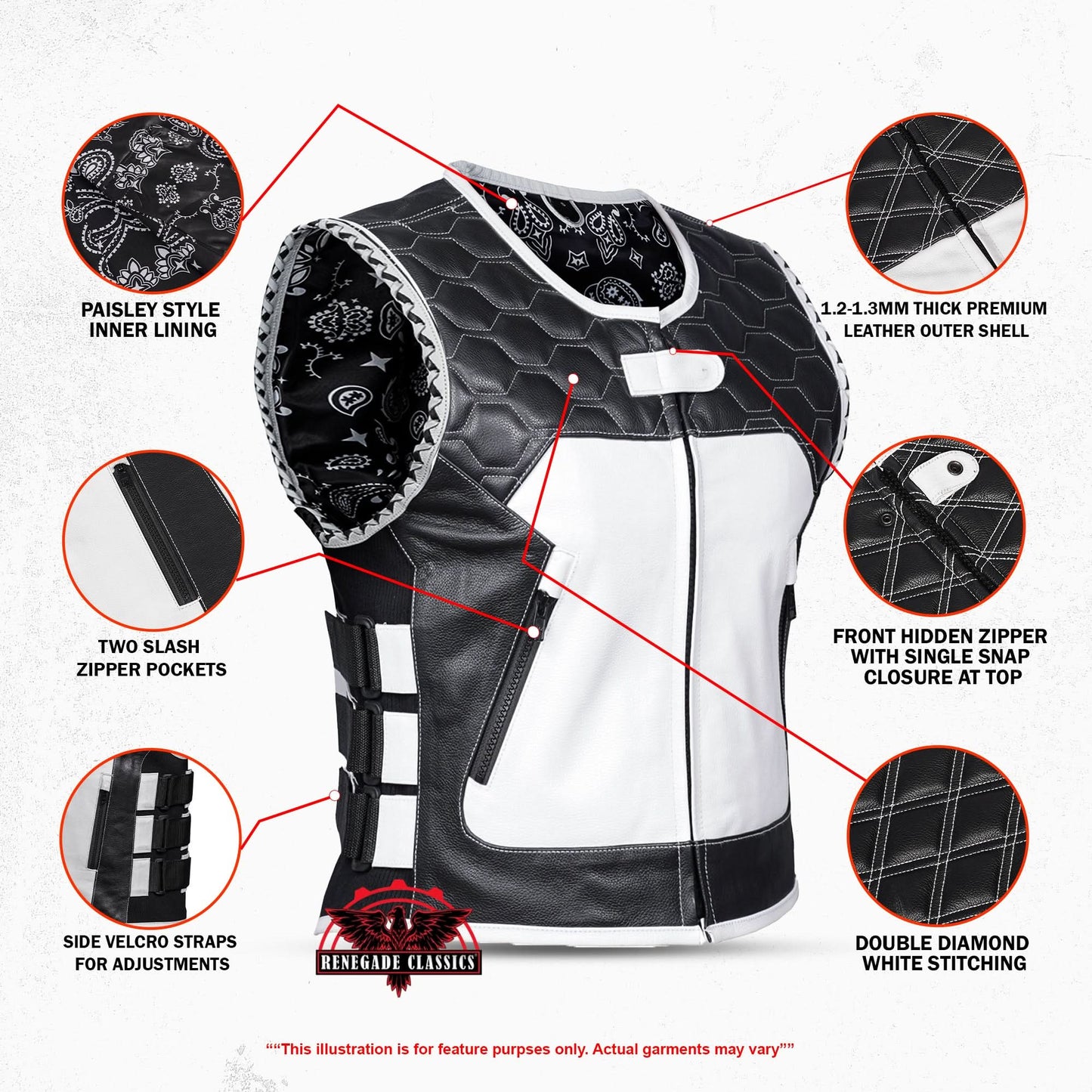 Zephyra Women's Leather Vest