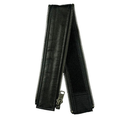 VXP52 Men's Black Universal Vest Expander Panel with Gun Metal Zip # 10 (Single Piece)
