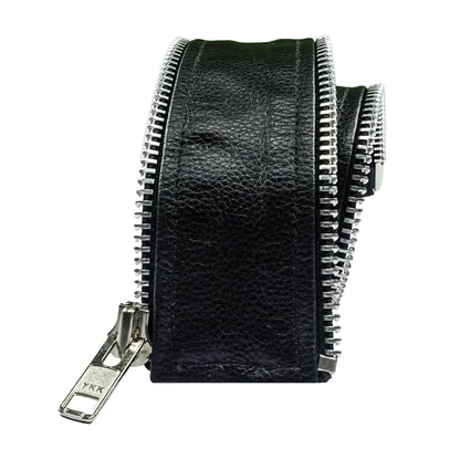VXP51 Men's Black Universal Vest Expander Panel with Silver Aluminum Zip
