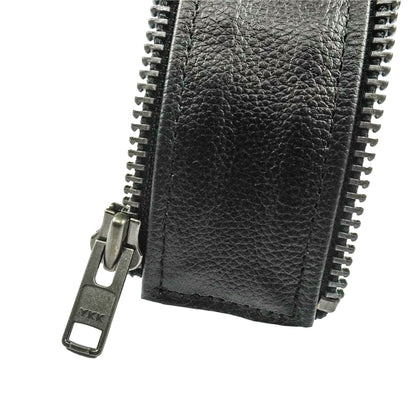 VXP52 Men's Black Universal Vest Expander Panel with Gun Metal Zip # 10 (Single Piece)
