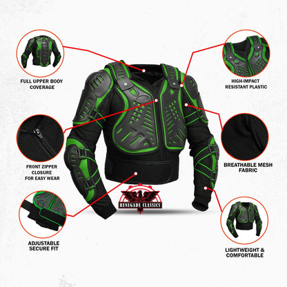 Motorcycle Full Protection Body Armor - Black