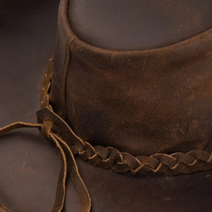 Outlaw Fedora - Men’s Leather Hat