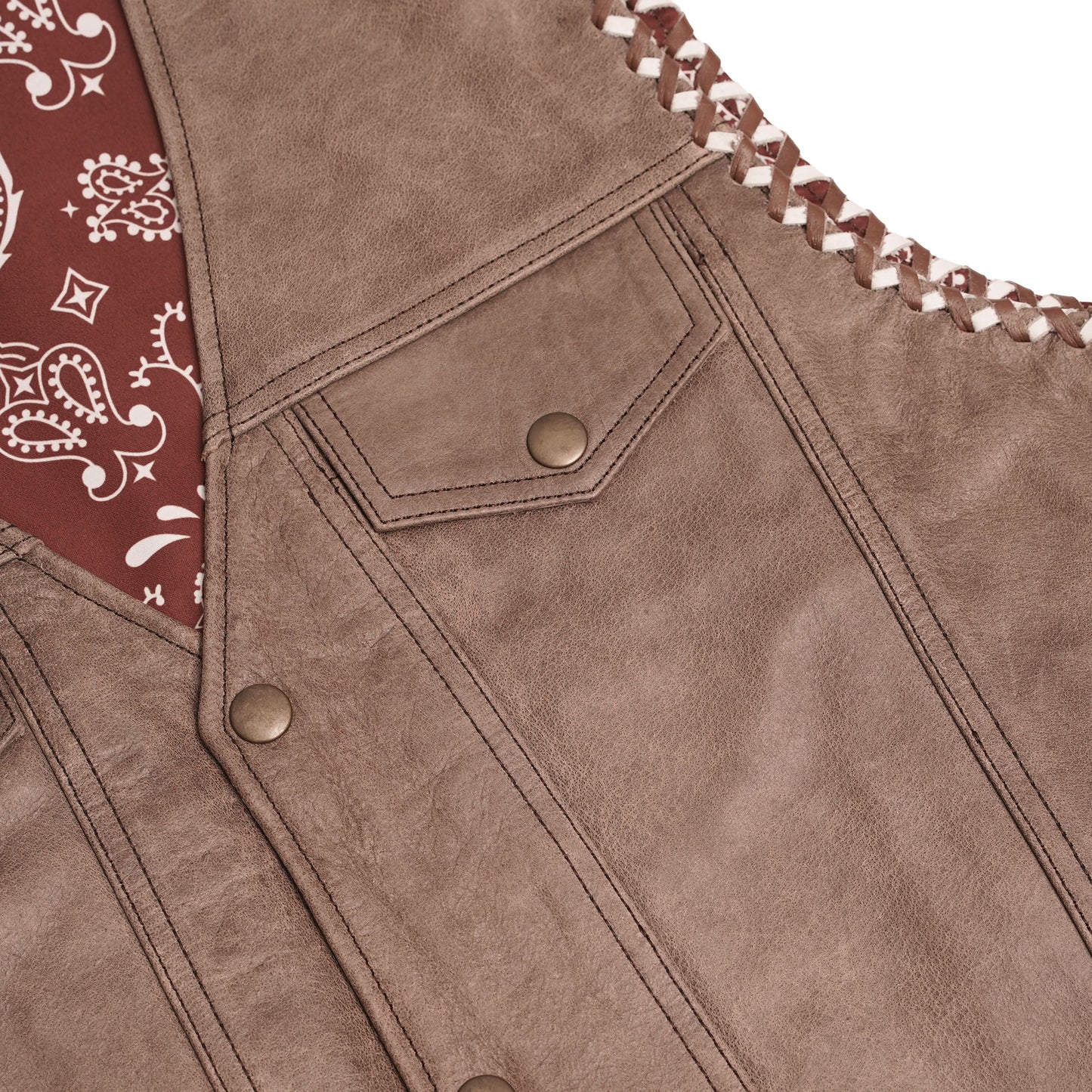 Sandstone Men’s Leather Vest