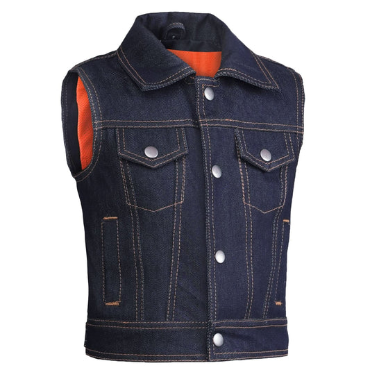 Azure Indigo Kids Denim Vest