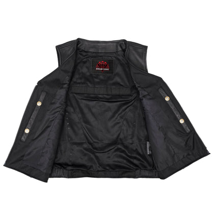 Biker Babe Women's Studded Leather Motorcycle Vest