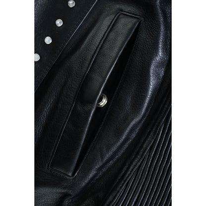 Biker Babe Women's Studded Leather Motorcycle Vest