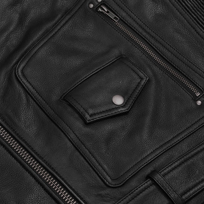 Black Cavalry - Men’s Motorcycle Leather Jacket