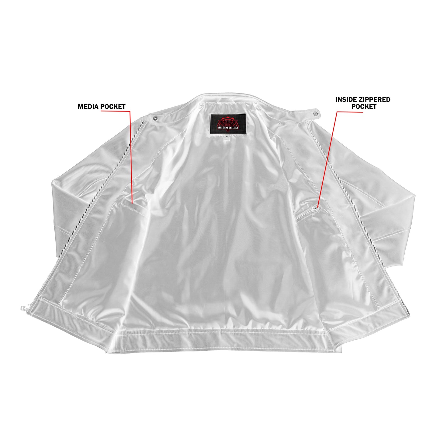 Night Bolt Men’s Faux Leather Motorcycle Jacket
