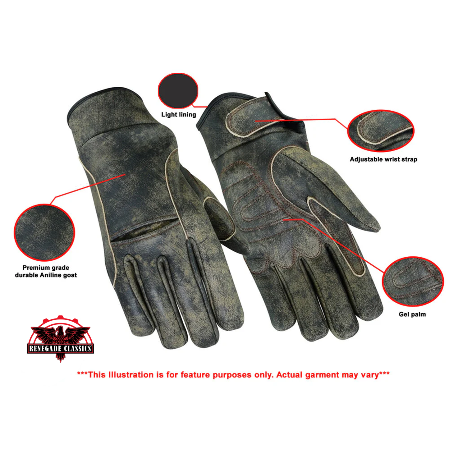 Premium Antique Brown Cruiser Glove
