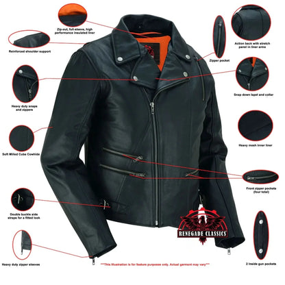 Women's Updated Stylish M/C Jacket