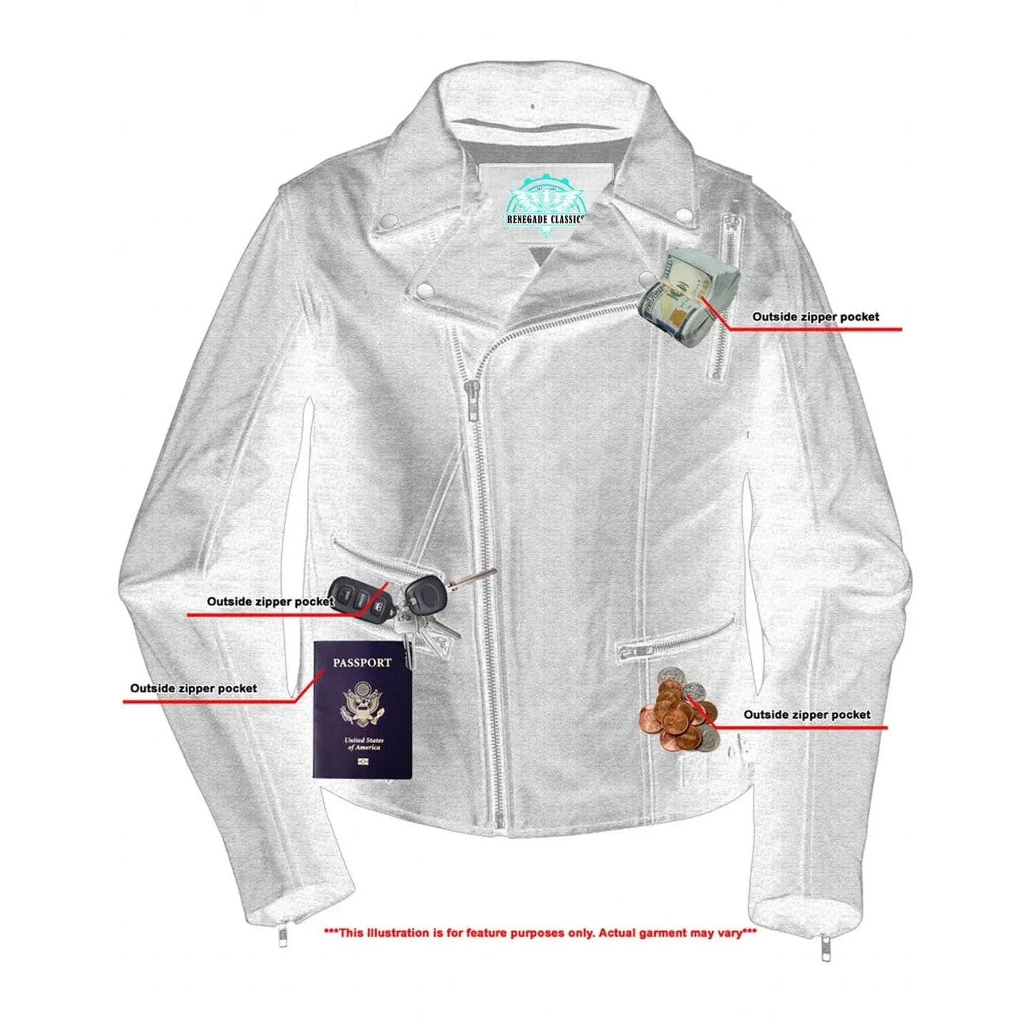 Women's Updated Stylish M/C Jacket