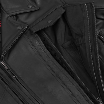 ShadowRider - Men's Leather Motorcycle Jacket