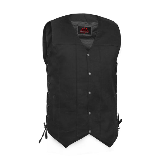 Men's Ten Pocket Denim Utility Vest - TALL