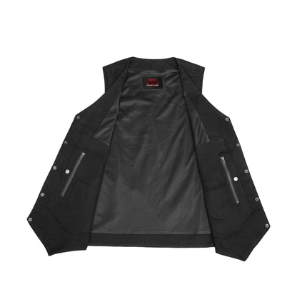 Men's Ten Pocket Denim Utility Vest - TALL