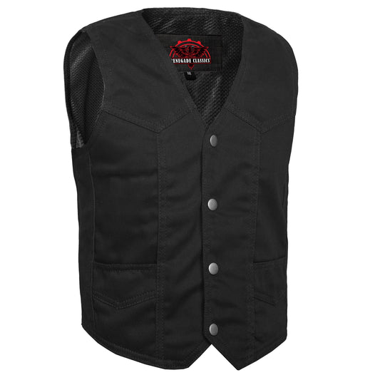 Kid's Denim Plain Side Vest