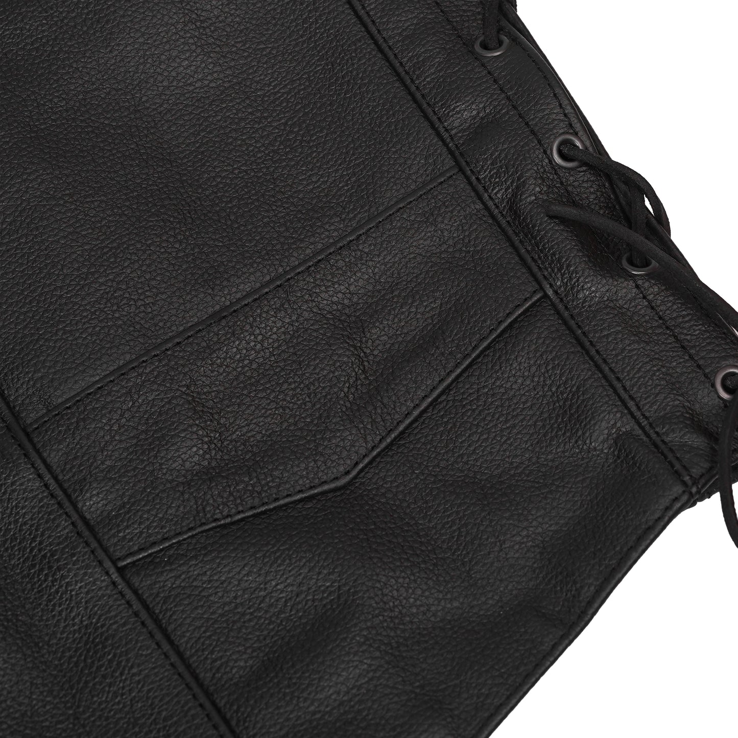 Men's Side Lace Economy Vest - Black