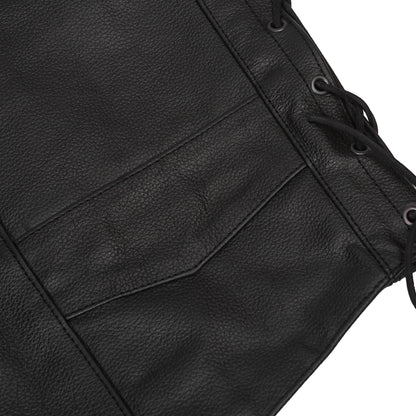 Men's Side Lace Economy Vest - Black