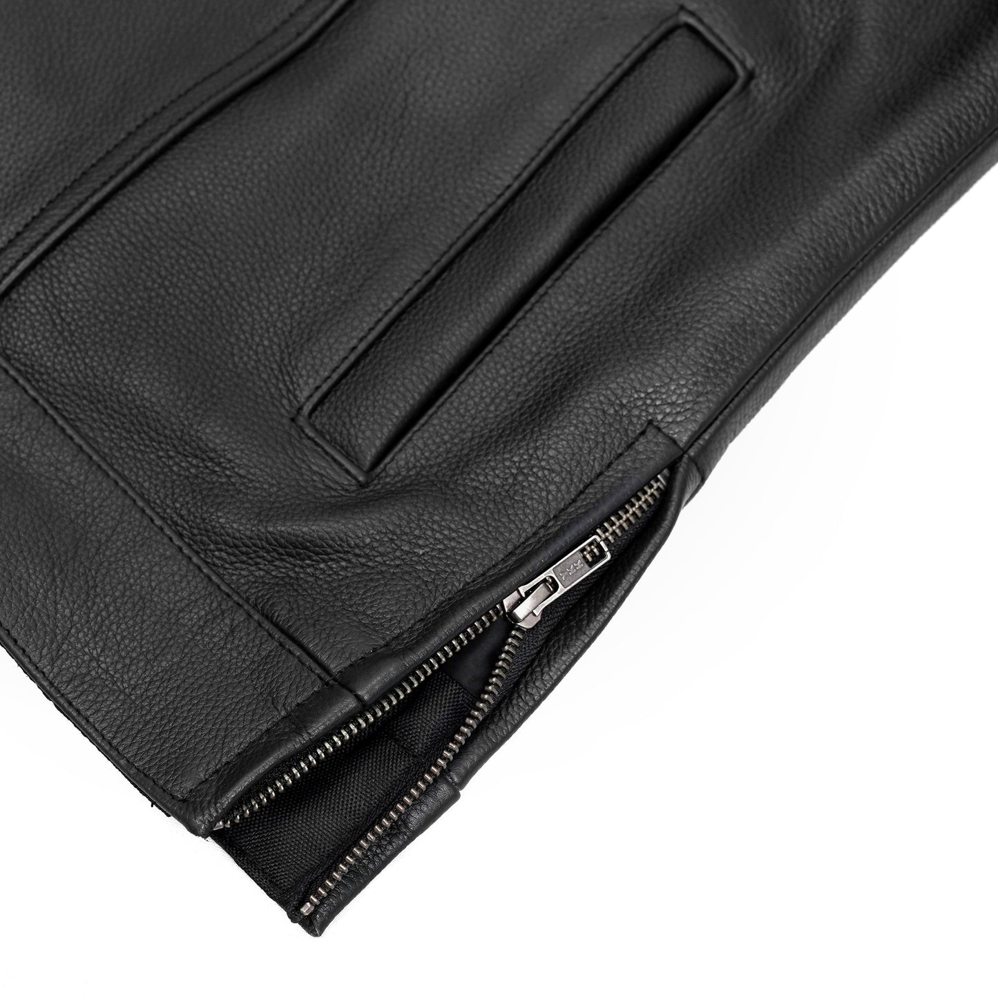 Renegade Classics Pick Black Motorcycle Vest with Smart Access Pockets
