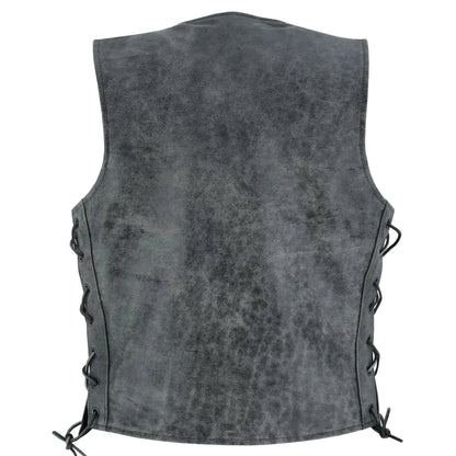 Women's Gray Single Back Panel Concealed Carry Vest