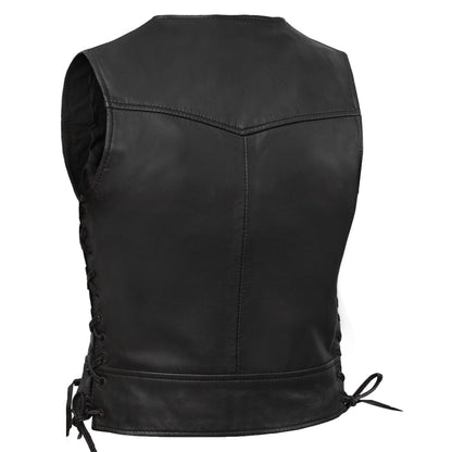 Women's Lightweight Vest with Rivets Detailing