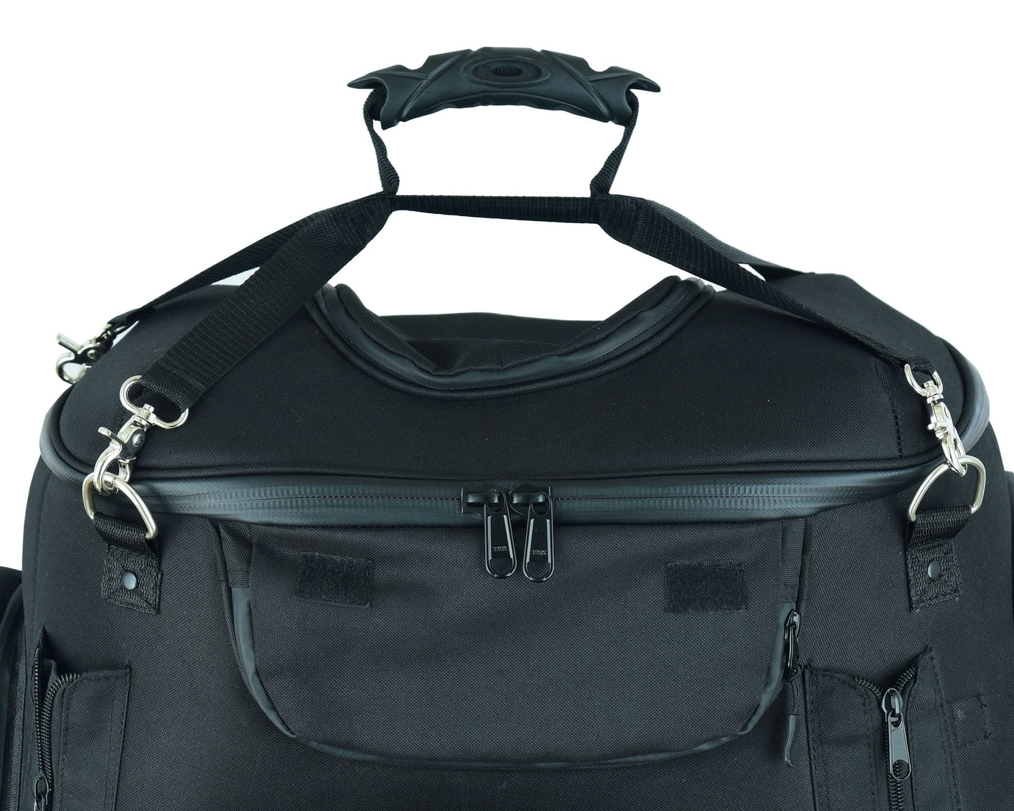 Renegade Classics Black Heavy Duty Textile Motorcycle Pet Carrier Si