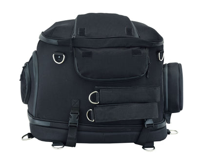 Renegade Classics Black Heavy Duty Textile Motorcycle Pet Carrier Si