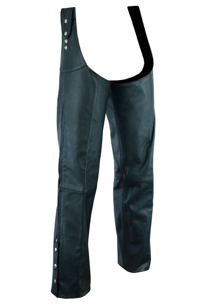 Unisex Adjustable Side Snap Beltless Chap