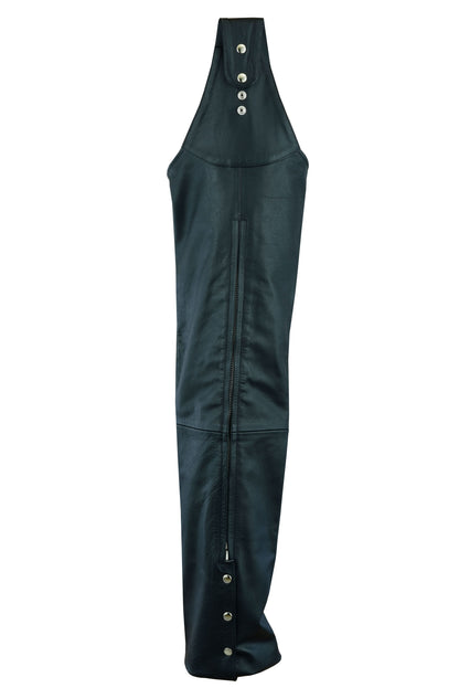 Unisex Adjustable Side Snap Beltless Chap