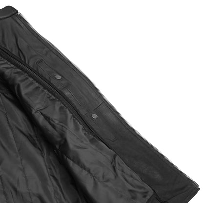 Men's Black Scooter Leather Jacket