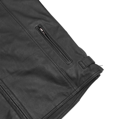 Men's Black Scooter Leather Jacket