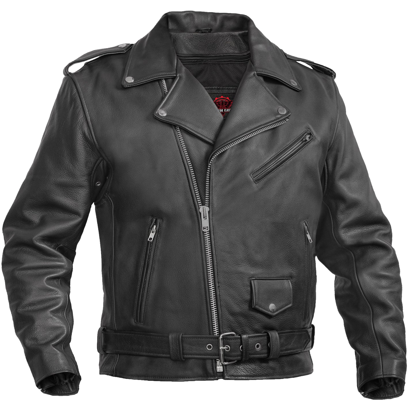 Men's Premium Classic Plain Side Jacket - Black