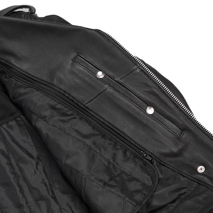 Men's Premium Classic Plain Side Jacket - Black