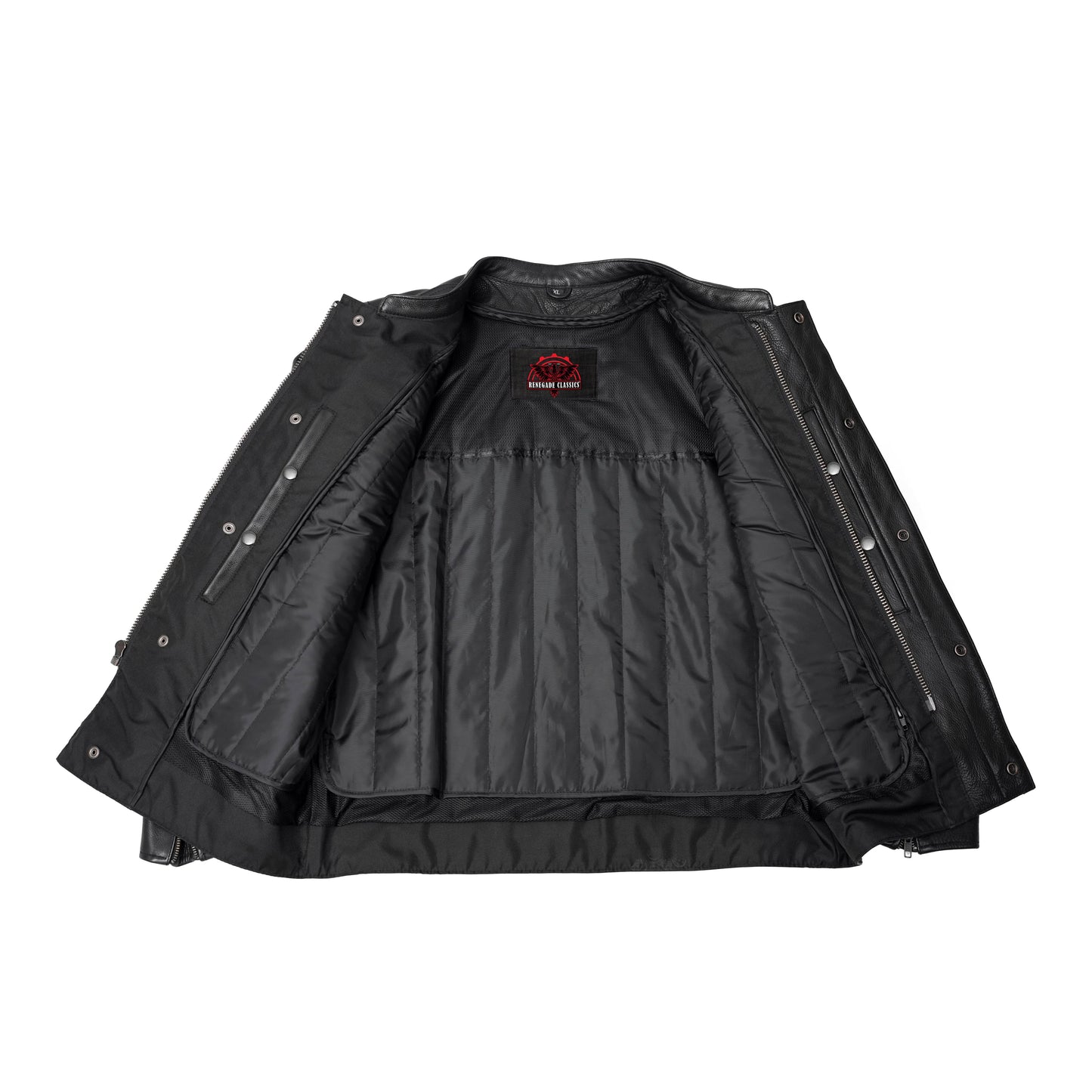 Victor™ Men's Black Utility Style Motorcycle Jacket