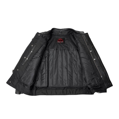Victor™ Men's Black Utility Style Motorcycle Jacket