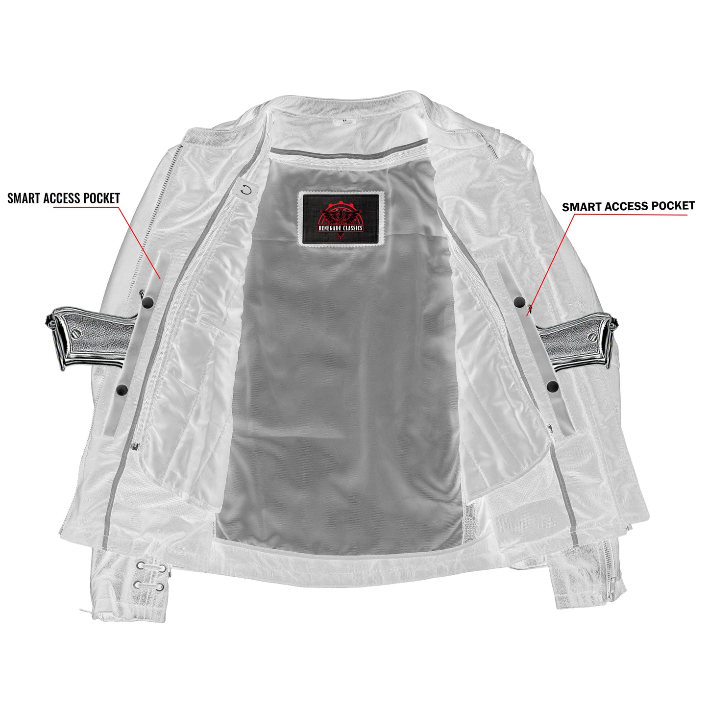 Women's Stylish Jacket with Grommet and Lacing Accents