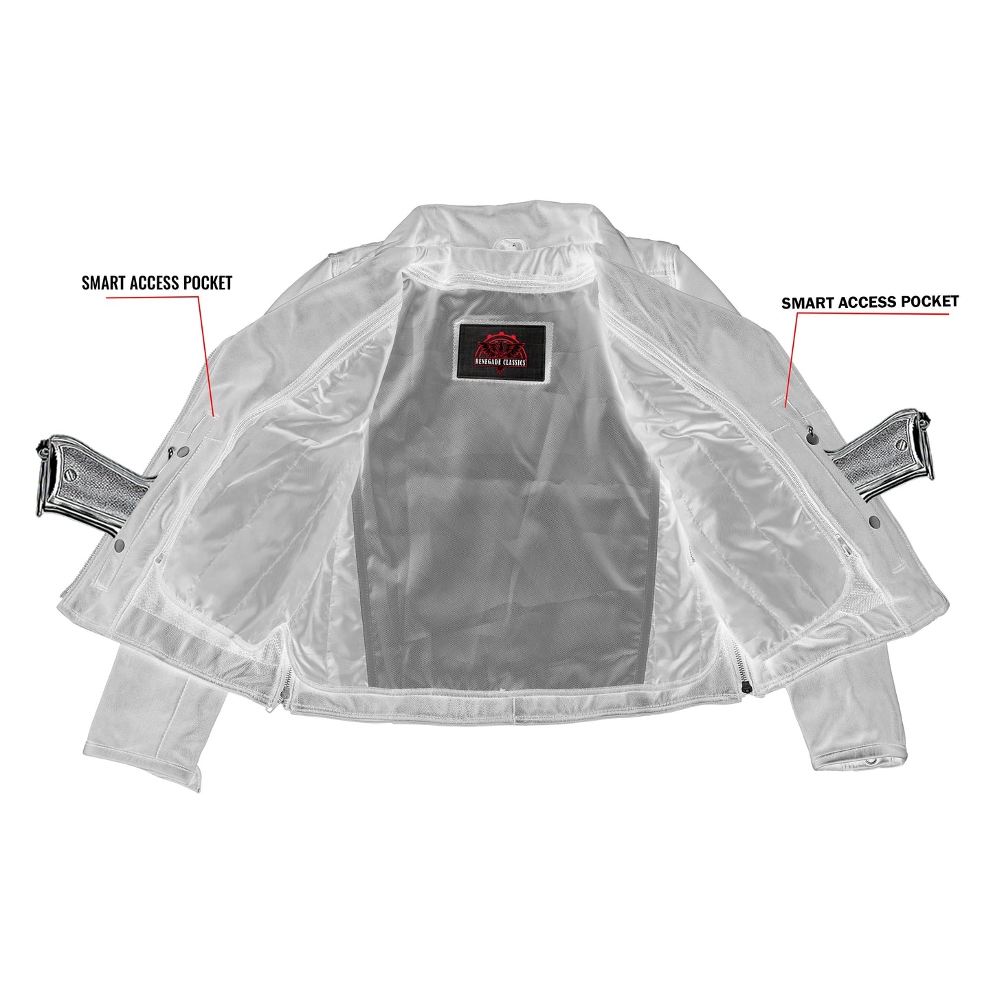 Women's Modern Longer Beltless Biker Jacket