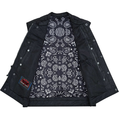 Mesh Heat Men's Black Mesh Textile Vest