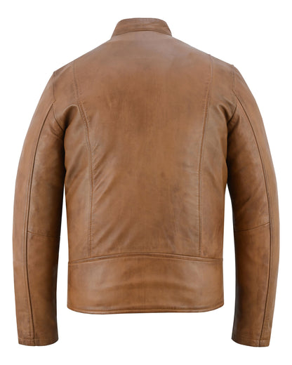 Sahara Men's Brown Fashion Leather Jacket