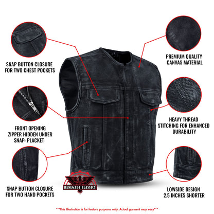 Dune Rider - Lowcut Blaze Men's Canvas Vest