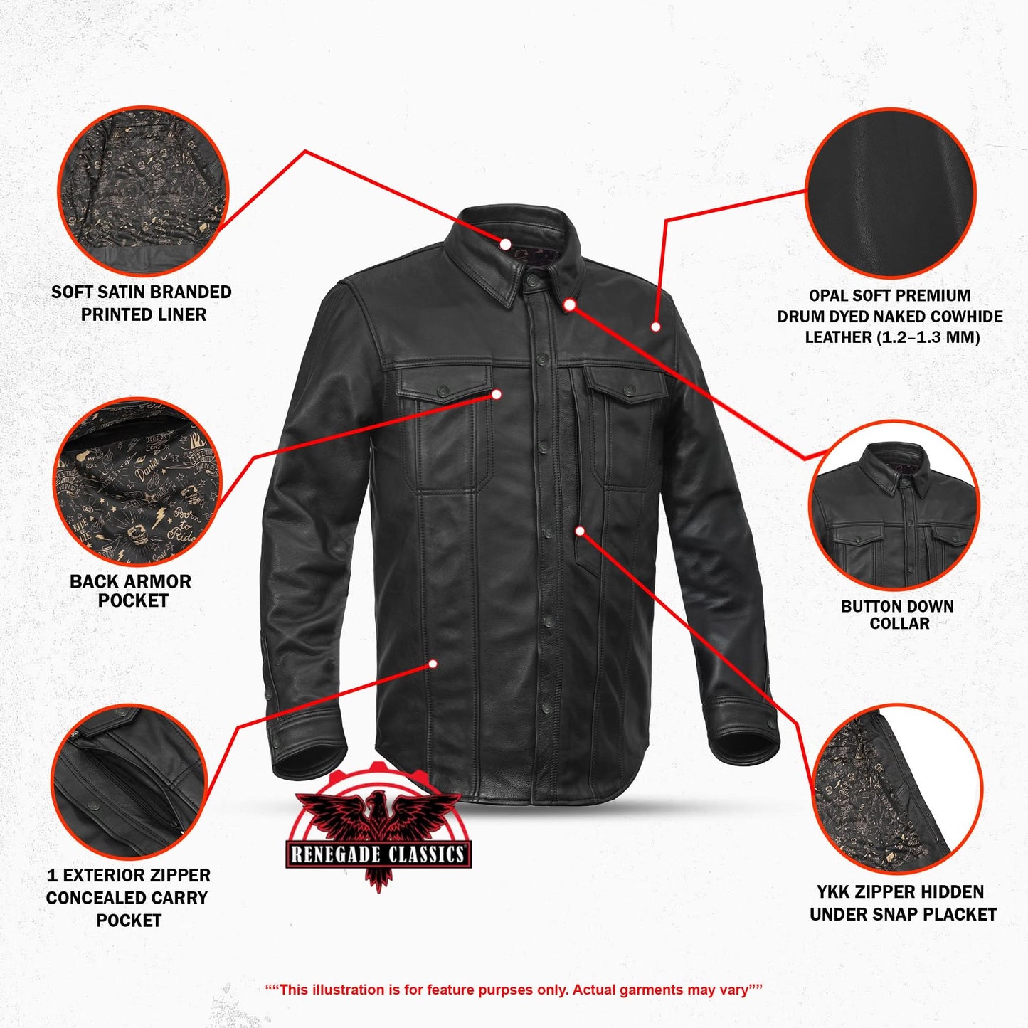 Road Sovereign - Leather Motorcycle Shirt