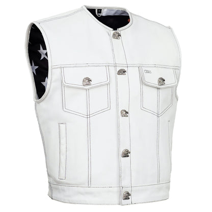 Glory Ride - Lowcut Men's Motorcycle Leather Vest