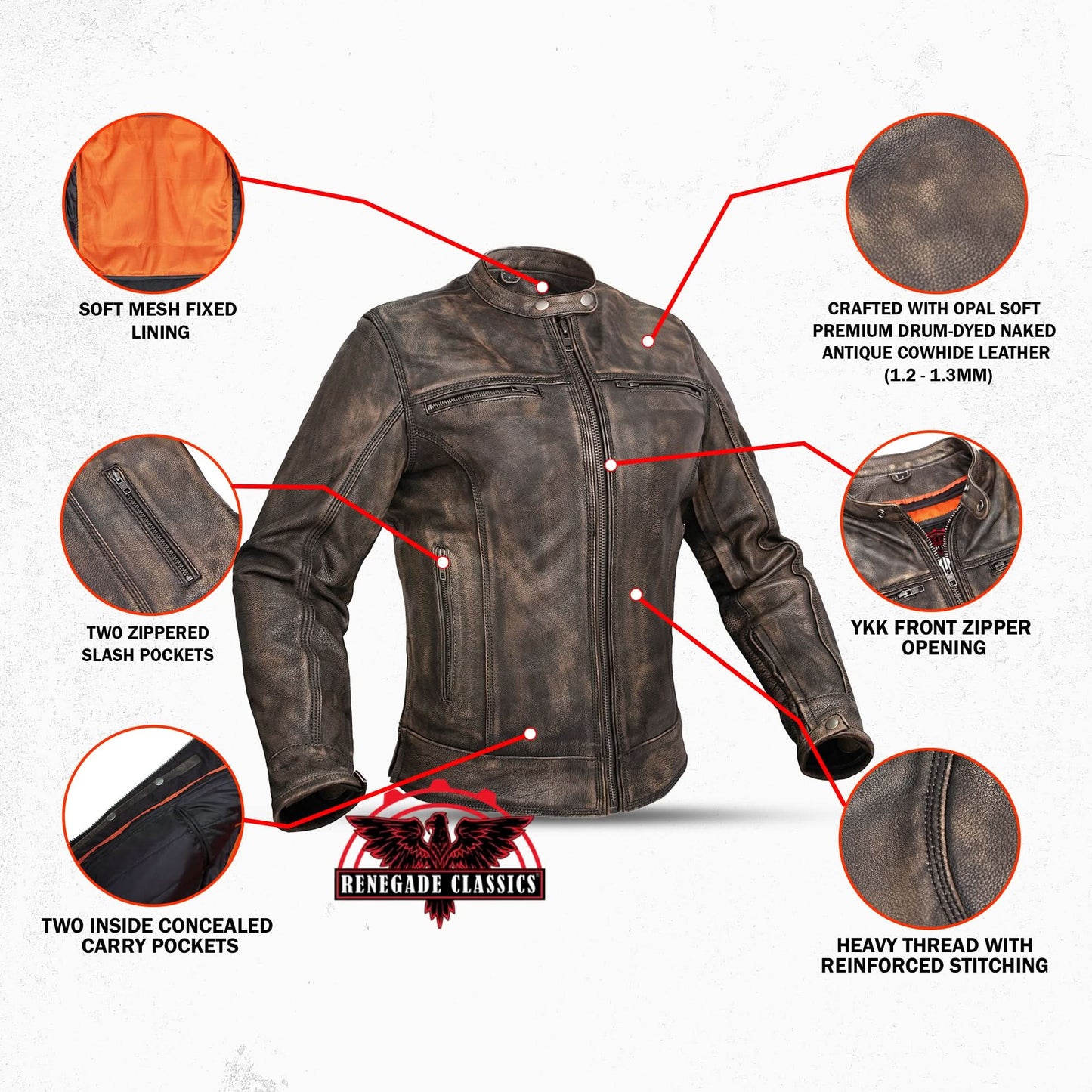 ASHBORNE - Women’s Leather Motorcycle Jacket