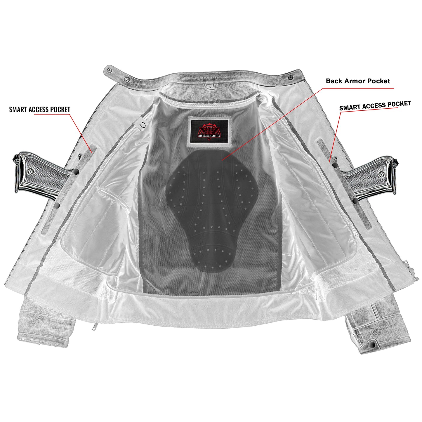 ASHBORNE - Women’s Leather Motorcycle Jacket