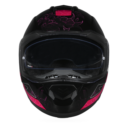 Daytona Glide Modular Motorcycle Helmet - DOT Approved, Bluetooth Ready, Dual Visor, Men/Women/Youth - W/ Flowers
