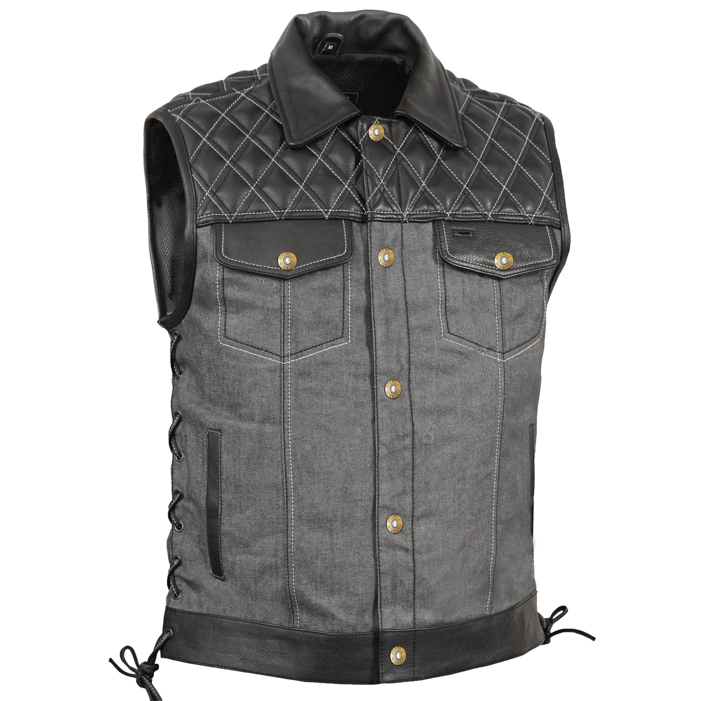 Dark Venture Men’s Leather Vest