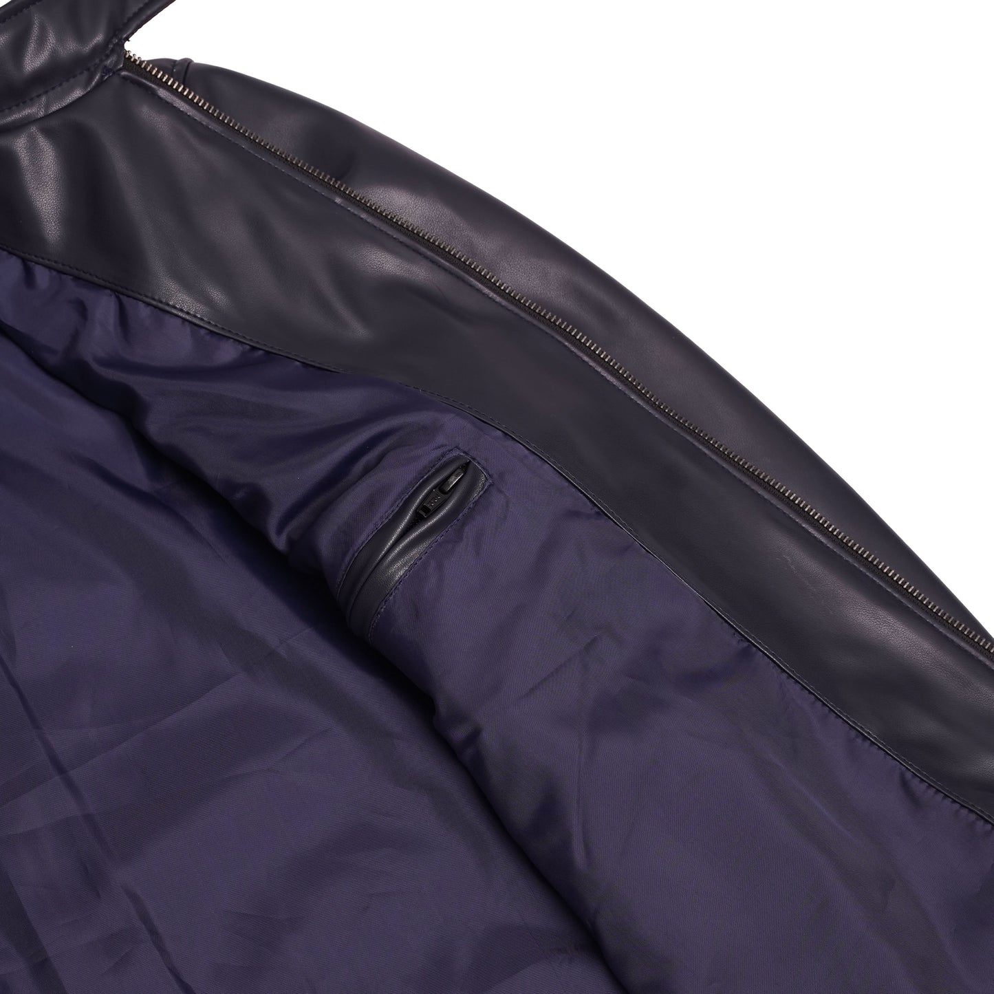 NavyFlux Men’s Faux Leather Jacket